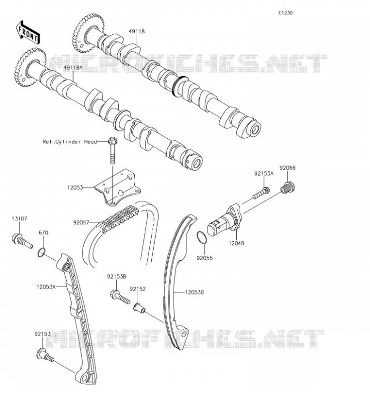 ARBRE A CAME/TENDEUR Kawasaki JET SKI 1500 2018 JET SKI SX-R  JS1500AJF