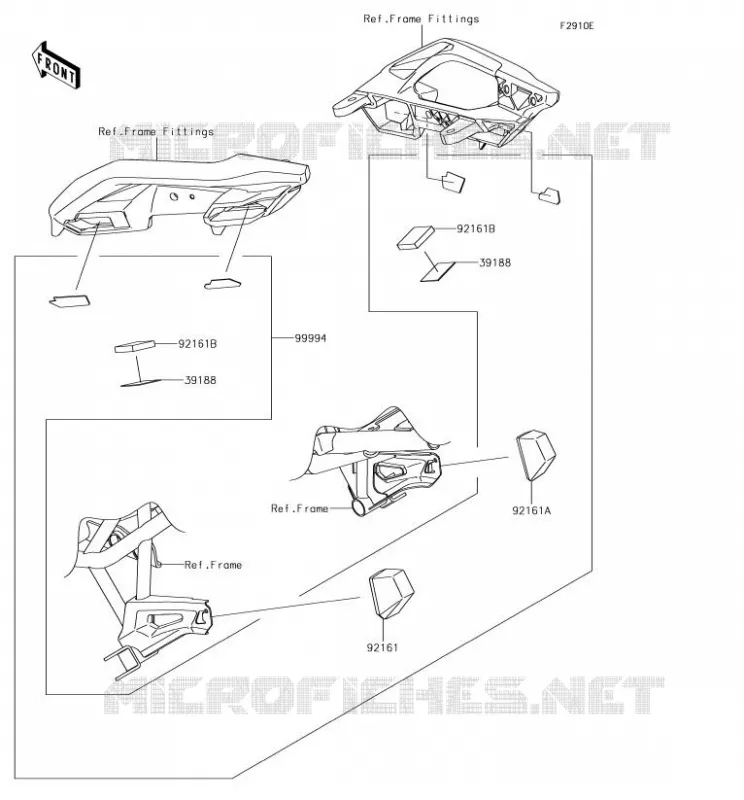 Accessory(Bag Fitting Kit) Kawasaki MOTOS 650 2018 VERSYS 650  KLE650FJFA
