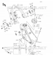 RESERVOIR CARBURANT pour Kawasaki KLX250