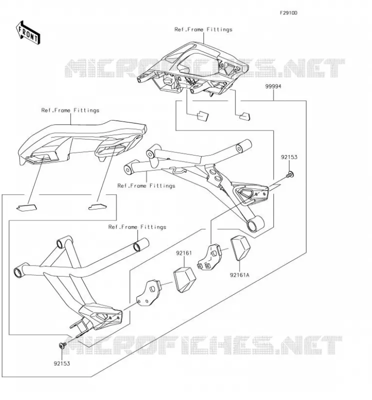 Accessory(Bag Fitting Kit) Kawasaki MOTOS 1000 2018 VERSYS 1000  KLZ1000BJF