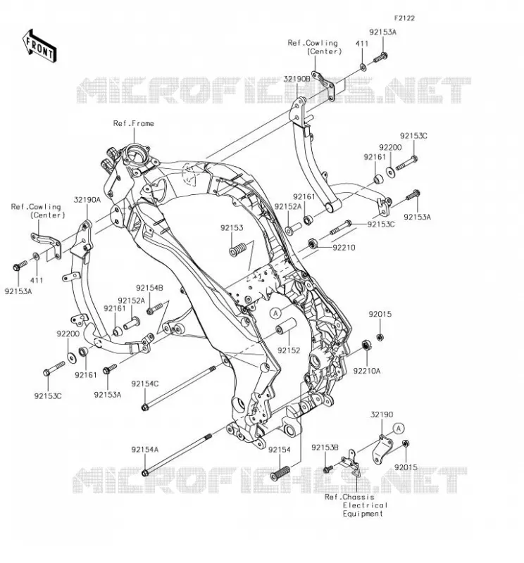 SUPPORT MOTEUR Kawasaki MOTOS 1000 2018 VERSYS 1000  KLZ1000BJF
