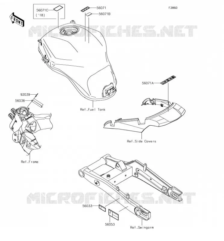 LABEL Kawasaki MOTOS 1000 2018 VERSYS 1000  KLZ1000BJF