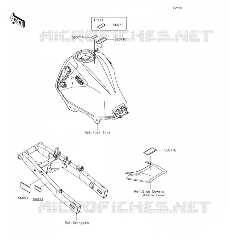 LABEL Kawasaki MOTOS 300 2018 VERSYS-X 300  KLE300CJF