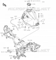 RESERVOIR CARBURANT pour Kawasaki VERSYS-X 300
