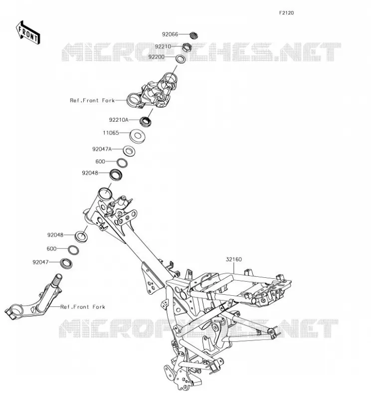 CH&Acirc;SSIS Kawasaki MOTOS 125 2018 Z125 PRO  BR125JJS