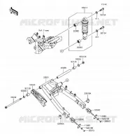 BRAS OSCILLANT/AMORTISSEUR pour Kawasaki Z125 PRO