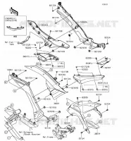 CACHE LAT&Eacute;RAL/GARDE CHAINE pour Kawasaki Z125 PRO