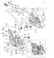 CARTER MOTEUR(S) pour Kawasaki Z125 PRO