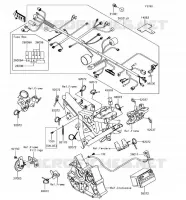 CHASSIS EQUIPMENT ELECTRIQUE pour Kawasaki Z125 PRO