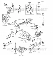 CONTACTEUR SERRURE/R&Eacute;FLECTEUR pour Kawasaki Z125 PRO