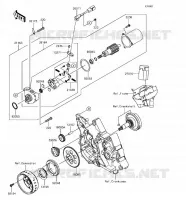 D&Eacute;MARREUR pour Kawasaki Z125 PRO