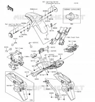 GARDE BOUE pour Kawasaki Z125 PRO