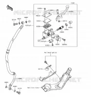 MAITRE CYLINDRE AV pour Kawasaki Z125 PRO