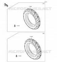 PNEUS pour Kawasaki Z125 PRO