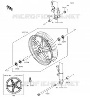ROUE AVANT pour Kawasaki Z125 PRO