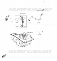 RESERVOIR CARBURANT pour Kawasaki J125