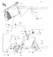 TUYAU D'EAU pour Kawasaki VULCAN S CAFE