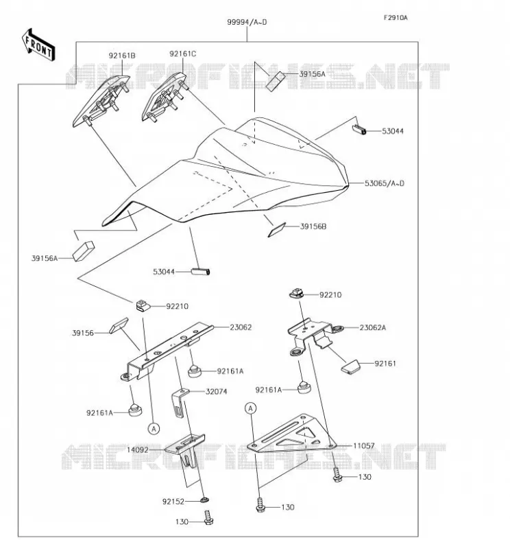 ACCESSOIRE (COUVRE SELLE) Kawasaki MOTOS 650 2017 NINJA 650  EX650JHF