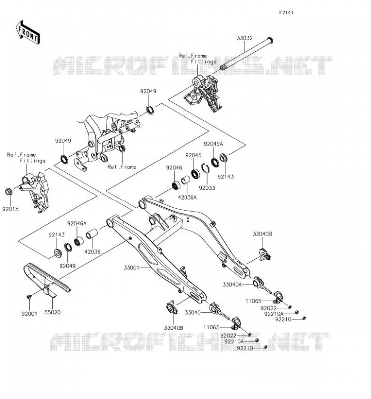 BRAS OSCILLANT Kawasaki MOTOS 650 2018 NINJA 650  EX650JJF