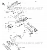 GARDE BOUE ARRI&Egrave;RE pour Kawasaki NINJA 650