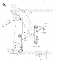 GARDE BOUE AVANT pour Kawasaki NINJA 650