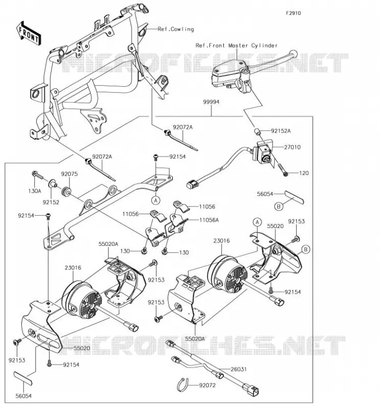 ACCESSOIRE(PHARE ADDITIONEL) Kawasaki MOTOS 650 2018 VERSYS 650  KLE650FJF