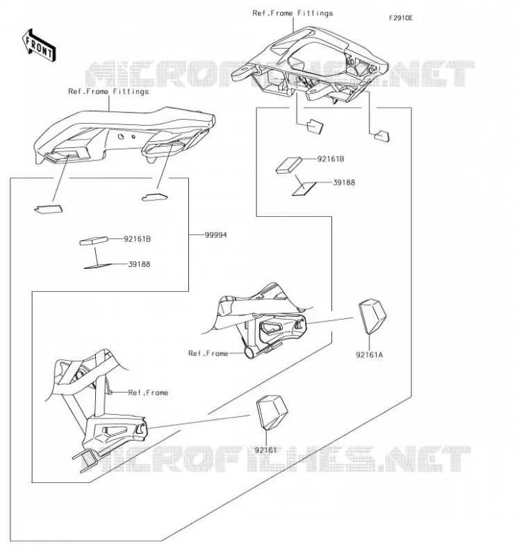 Accessory(Bag Fitting Kit) Kawasaki MOTOS 650 2018 VERSYS 650  KLE650FJF