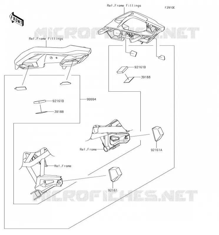 Accessory(Bag Fitting Kit) Kawasaki MOTOS 650 2018 VERSYS 650  KLE650FJF