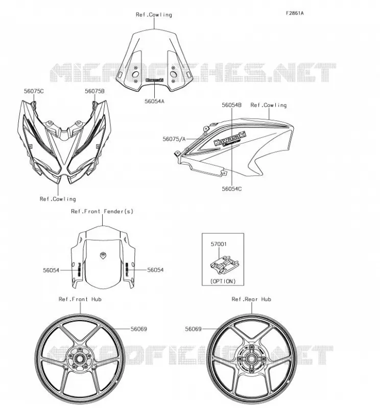 Decals(Black)(FHF) Kawasaki MOTOS 650 2018 VERSYS 650  KLE650FJF