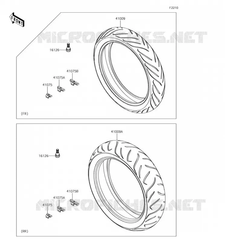 ROUE/PNEUS Kawasaki MOTOS 650 2018 VERSYS 650  KLE650FJF