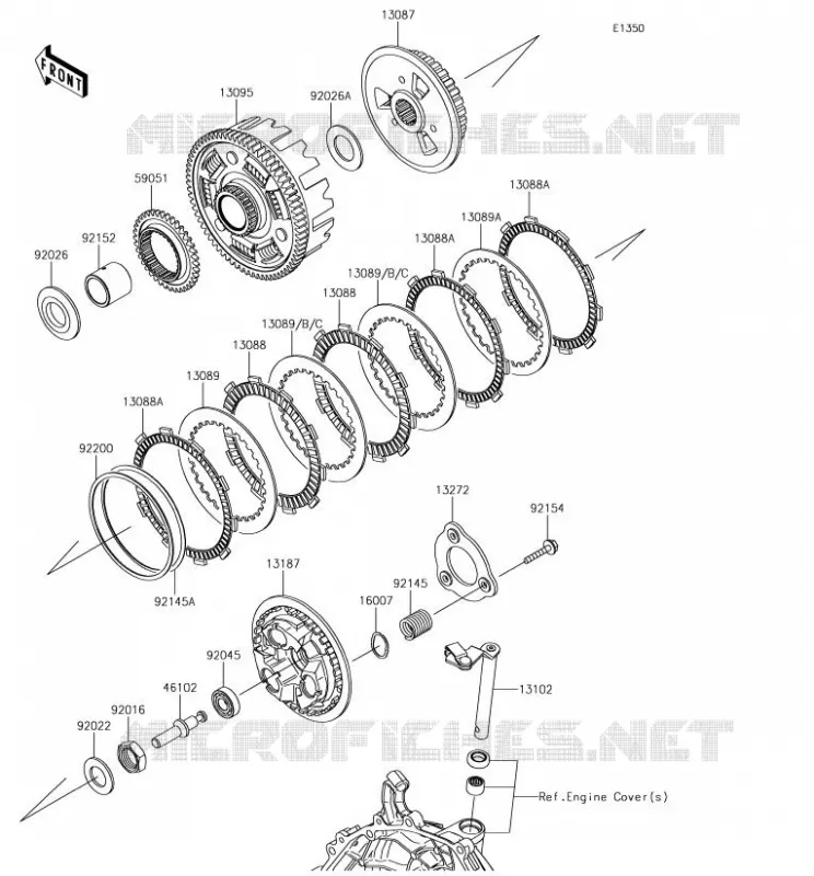 EMBRAYAGE Kawasaki MOTOS 400 2018 NINJA 400  EX400HJF