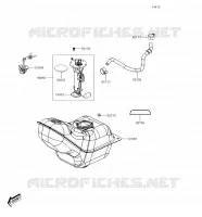 RESERVOIR CARBURANT pour Kawasaki J300