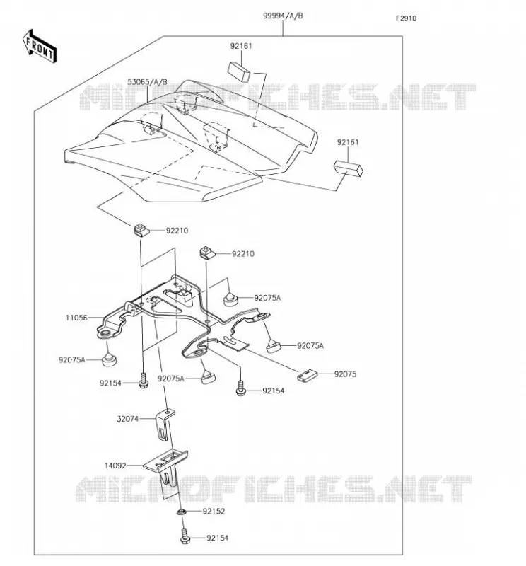 ACCESSOIRE (COUVRE SELLE) Kawasaki MOTOS 1000 2018 Z1000SX  ZX1000WJF