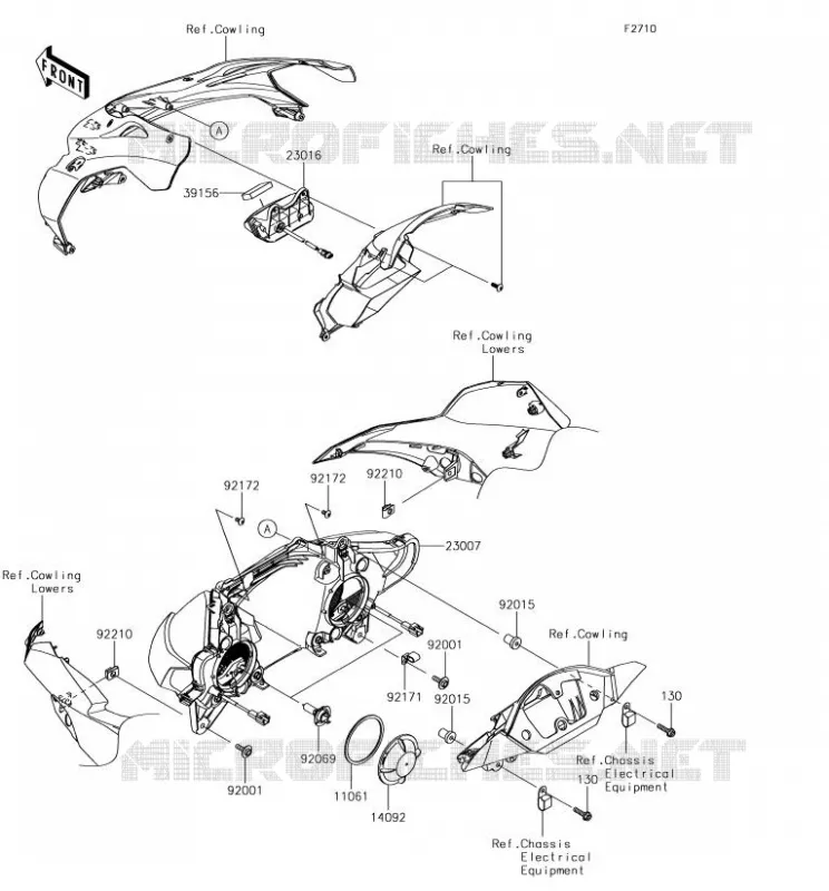 OPTIQUE(S) Kawasaki MOTOS 1000 2018 NINJA ZX-10R  ZX1000SJF