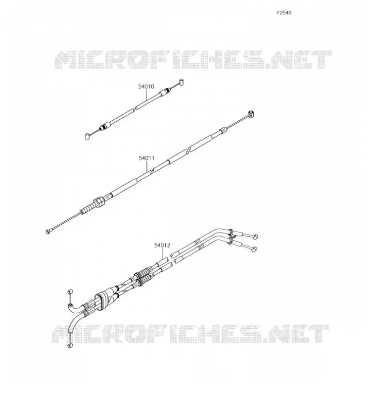 CABLES Kawasaki MOTOS 1000 2018 NINJA ZX-10R  ZX1000SJF