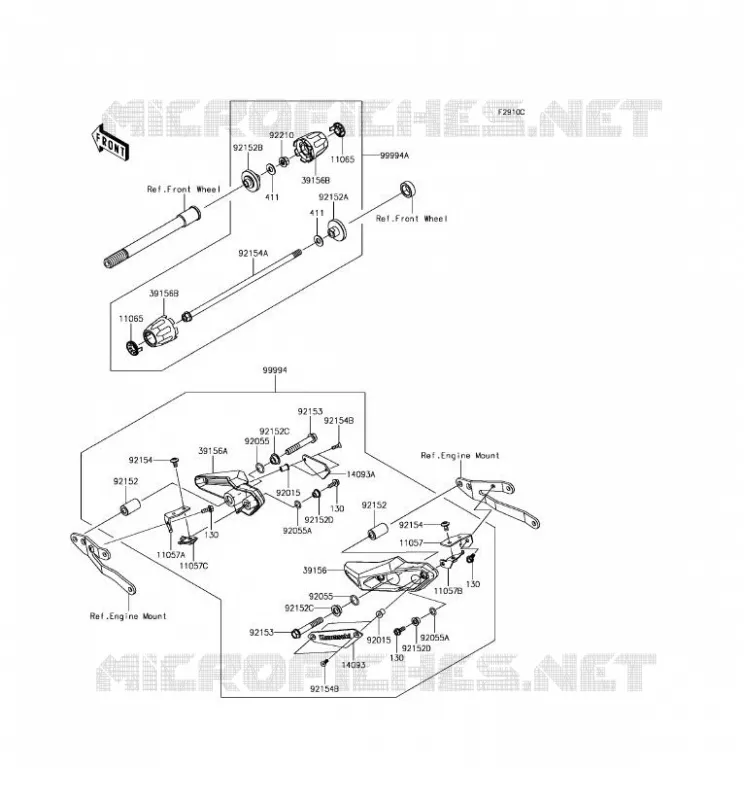 Accessory(Slider) Kawasaki MOTOS 900 2017 Z900  ZR900AHF