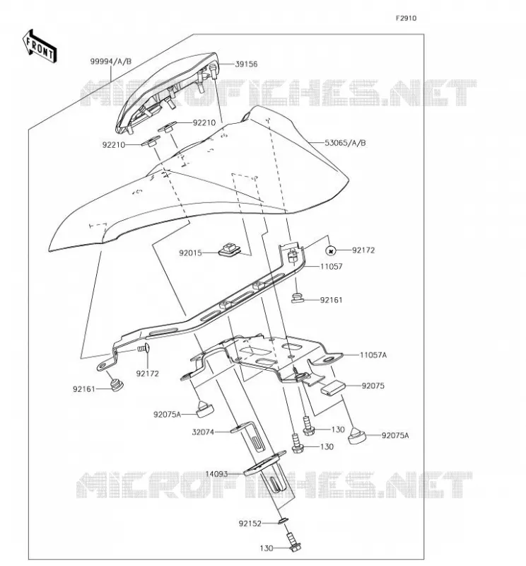 ACCESSOIRE (COUVRE SELLE) Kawasaki MOTOS 900 2018 Z900  ZR900AJF