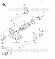 FOURCHETTE/BARRILLET DE SELECTION pour Kawasaki Z900