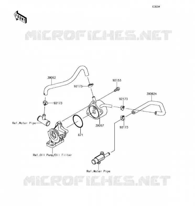 RADIATEUR D'HUILE Kawasaki MOTOS 636 2017 NINJA ZX-6R ABS  ZX636FHFA