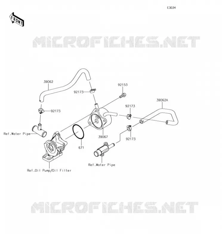 RADIATEUR D'HUILE Kawasaki MOTOS 636 2018 NINJA ZX-6R  ZX636EJFA
