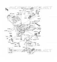 PIECE DE CADRE (COUVERTURE) pour Kawasaki NINJA ZX-12R