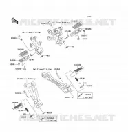 REPOSE PIED pour Kawasaki NINJA ZX-12R
