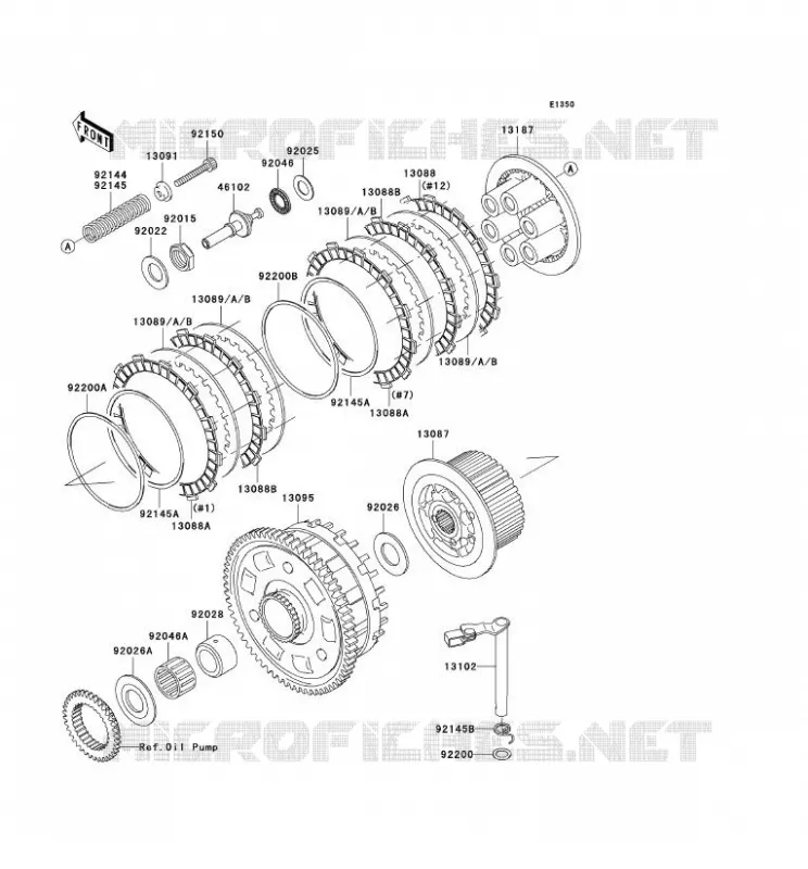 EMBRAYAGE Kawasaki MOTOS 1200 2002 NINJA ZX-12R  ZX1200-B1H