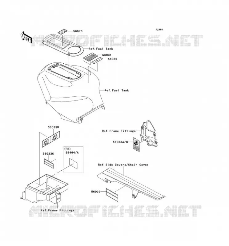 LABEL Kawasaki MOTOS 1200 2002 NINJA ZX-12R  ZX1200-B1H