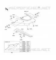 CACHE LAT&Eacute;RAL/GARDE CHAINE pour Kawasaki NINJA ZX-12R