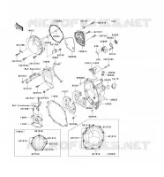 COUVERCLES MOTEUR pour Kawasaki NINJA ZX-12R