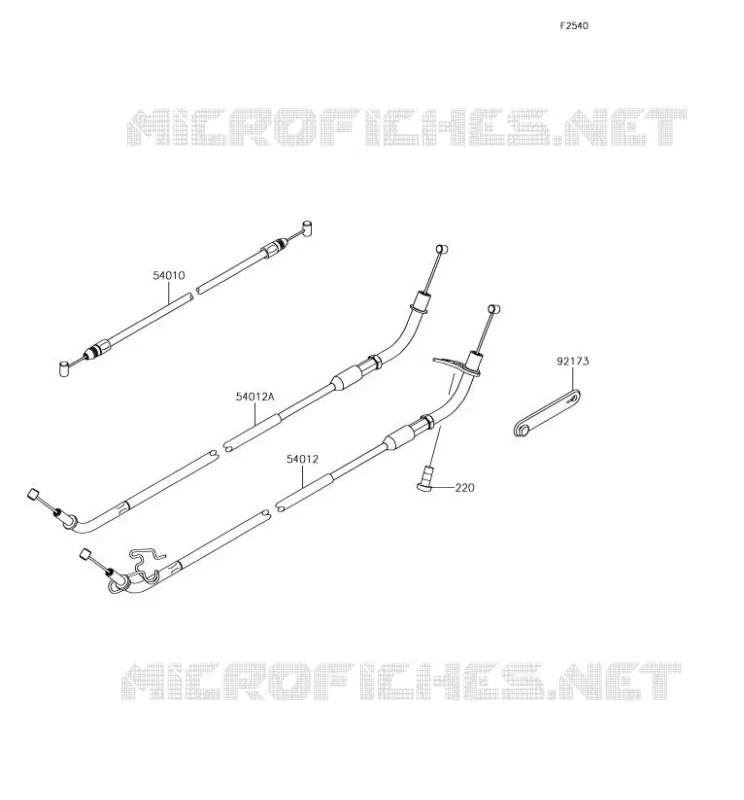 CABLES Kawasaki MOTOS 1000 2018 NINJA H2 SX SE  ZX1002BJF