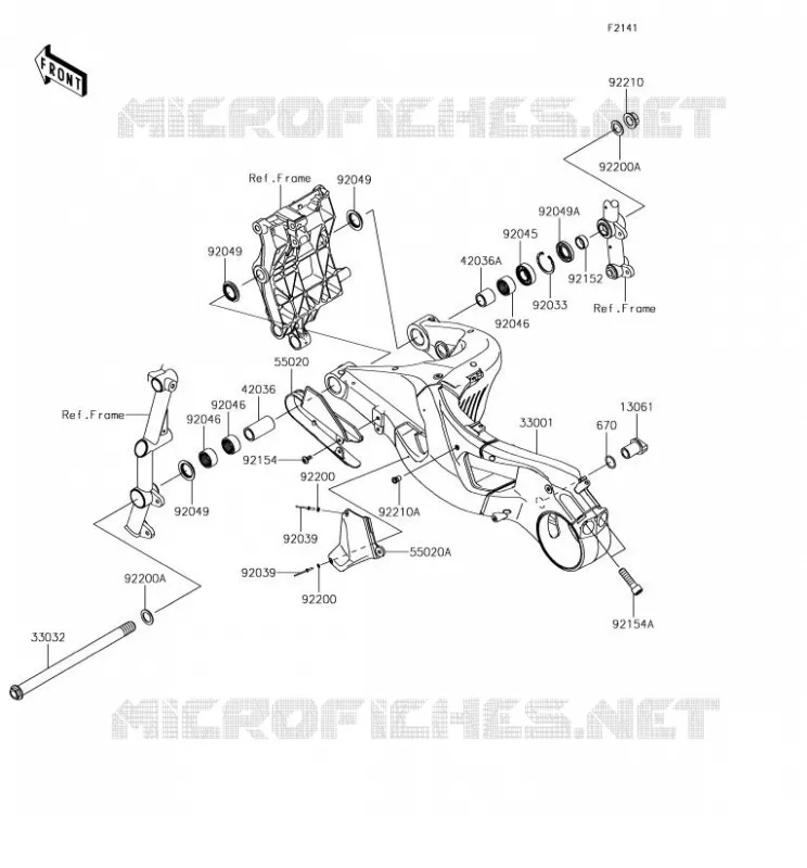 BRAS OSCILLANT Kawasaki MOTOS 1000 2018 NINJA H2R  ZX1000YJF