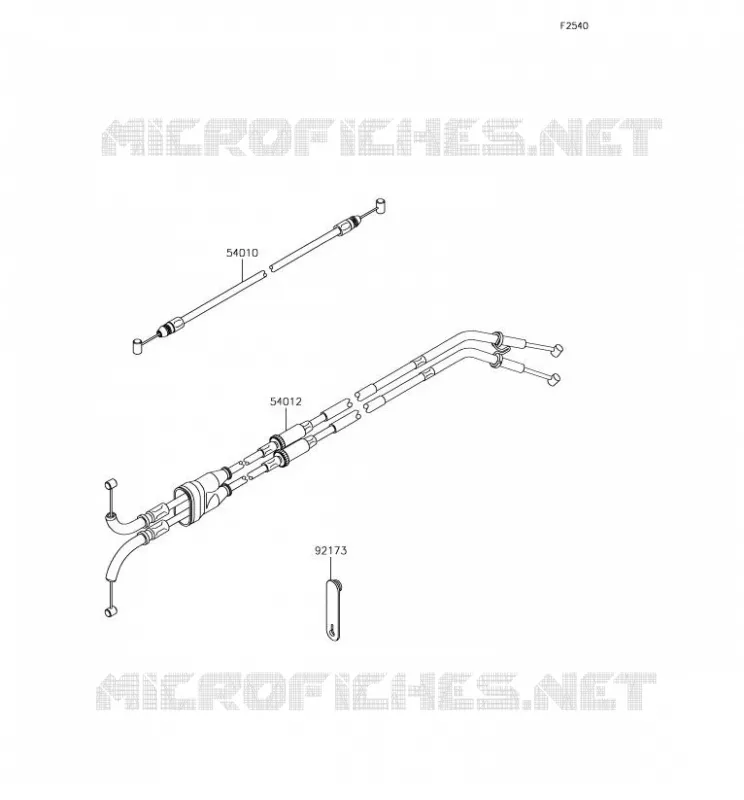 CABLES Kawasaki MOTOS 1000 2018 NINJA H2R  ZX1000YJF