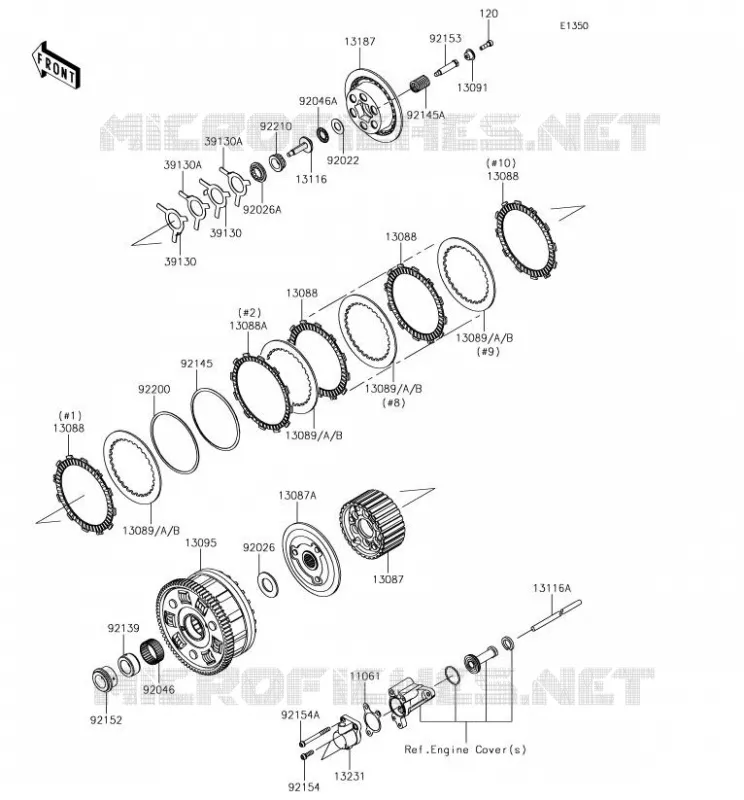 EMBRAYAGE Kawasaki MOTOS 1000 2018 NINJA H2R  ZX1000YJF